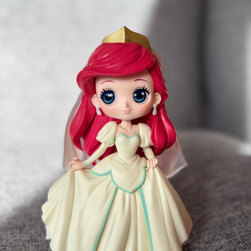 Disney Ariel Princess Doll with Red Hair and Cream Dress
